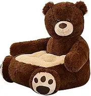 Kids Sofa 19.7x19.7x17.7 inch Stuffed Plush Kids Armchair Cute Bear Toddler Sofa Elastic Baby Armchair for Bedroom Furniture Home Decor Style 1 Toddler Armchair Kids Armchair Toddler SofaKids Sofa