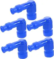 ETHZZLE 5pcs Spark Plug Caps Boots Protector High Temperature Resistant for Motorized Bicycles and Scooters Easy Installation Replacement Parts Versatile Engine Accessories