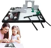 Zen Garden Kit for Desk, Sand Tray Zen Garden Set, Japanese Tabletop Rock Sand Zen Decor, Small Meditation Zen Garden Kit for Women Man