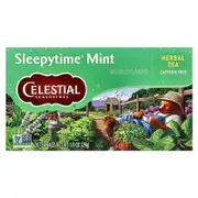 Celestial Seasonings, Herbal Tea, Sleepytime® Mint, Caffeine Free, 20 Tea Bags, 1 oz (29 g)