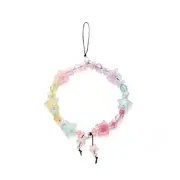 Cell Wrist Strap Cute Phone Chain, Phone Lanyard Clay Beaded Charm A-colorful