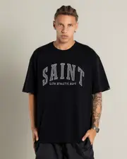 [St. Goliath] St. Goliath Men's Perforate T-Shirt in Black Size XL XL Black