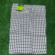 Izod Shorts Mens Classic Fit Plaid Golf Shorts 32 Black & White Check {B}