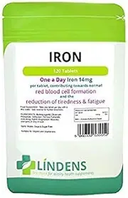 Iron 14mg 1 A DAY 3-PACK 300 Tablets Iron Ferrous Fumarate Quality Supplement