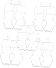 Healifty 10 Pcs Boys and Girls Baby Swimwear Hangers Body Shape Clothing Display Rack Dress Hangers Antislip Hooks Space-Saving Organizers