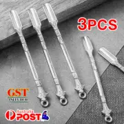 3X Mini Powder Ladle Scoop Mini Spoon Spatula Metal Cute Gift Sliver Spoon