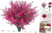 Artificial Outdoor Lavender Flowers,10 Bundles Artificial Flowers Outdoor,UV