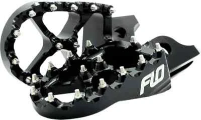 Flo Pro Series Footpegs Driver Pair Jet Fuel Black Husqvarna TX300 2023