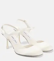 [Jimmy Choo] Jimmy Choo Pixie 80 satin pumps AU 9 white