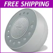 Compact Gray Travel Sound Machine - 5W Stereo White Noise for Sleep & Relaxation