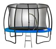 8ft Kahuna Trampoline Free Ladder Spring Mat Net Safety Pad Cover Round Enclosure Blue