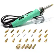 Pyrography Wood Burning Pen Kit - 27 Piece Kit - Electriduct