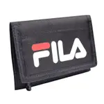 FILA 短夾 SPORT WALLET 男女款 黑 三摺 運動 防水 魔鬼氈 錢包 OTW3010BK