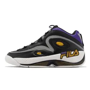 Fila 籃球鞋 Grant Hill 3 男鞋 黑 黃 皮革 緩衝 完美先生 運動鞋 斐樂 1BM01290043