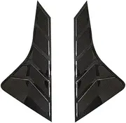 Car Rear Triangular Window Decorative Shutters Louvers Spoiler Panel Compatible for Geely Coolray Proton X50(Black Left)