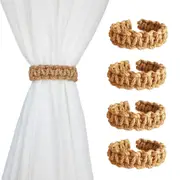 4/8 Pcs Braided Curtain Tiebacks Curtain Holdbacks Handmade Curtain Ties