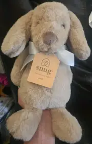 Snug Plush PUPPY Dog Soft Children's Toy Light Brown 12"