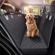 Dog Back Seat Cover Protector for Cars SUV and Trucks with Mesh Window, Scratchp