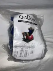 Cando Inflatable Exercise Ball, Blue, 33.5" - New