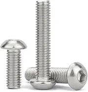 2pcs M10×70mm Metric 304 Stainless Steel Hex Socket Button Head Cap Screws Bolts