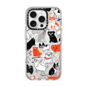 iPhone 16 Pro Clear Case MagSafe Compatible Dog Pattern