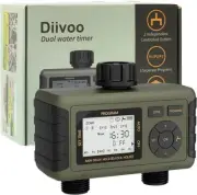Sprinkler Timer 2 Zone, Diivoo Water Timer for Garden Hose 2 Outlet, Irrigation