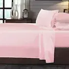 Royal Comfort 250TC 100% Organic Cotton 4 Piece Sheet Set Double Blush N/A