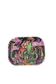 Decorative Remote Side Friendly Alien Tray Decoration Metal Snack