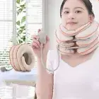 Air Inflatable Neck Pillow Head Cervical Traction Supports Stretcher Pain Relief