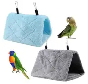 2 Pack Warm Bird Nest House Bed Hanging Hammock Sleeping Bed Blue and Grey
