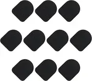 sourcing map Gloves Touch Screen Sticker Ultra High Sensitivity Flexible Carbon Fiber Ultra Thin Stickers Black for Gloves, Pack of 20