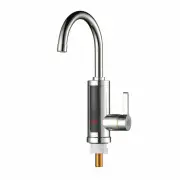 AGSIVO 3000W Instant Electric Water Heater Faucet Tap Tankless LED Digital Display Stainless Steel EU Plug for Kitchen B