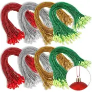 Christmas Tree Hanging Tags Gold and Silver Thread Christmas Ball Rope String G