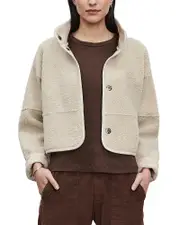 Velvet by Graham & Spencer Kelly Reversible Faux Shearling Cropped Jacket