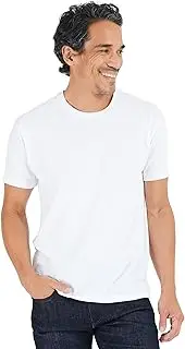[True Classic] Mens T-Shirts - Short Sleeve Crew Neck Plain T Shirt for Men