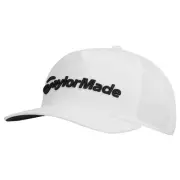 NEW 2025 TaylorMade A-Frame White Snapback Adjustable Golf Hat/Cap