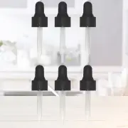 6 Pcs Droppers Glass Pipette Essential Oil Bottles Packaging