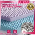 Memory Foam Mattress Topper Bamboo Charcoal 7 Zone Matress Pad Underlay All Size