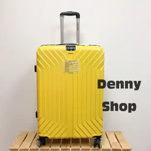 【DENNY SHOP】28吋行李箱 拉鍊箱 可加大 紅色 白 黃 灰  玫瑰金