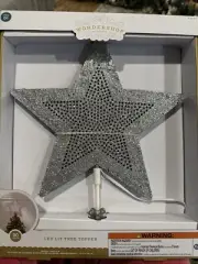 Target LED Wondershop Star Tree Topper Decor Multi Color Change Lights NIB