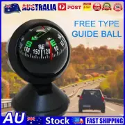 Multifunctional Universal Car Compass Pocket Mini Ball Dash Dashboard Compass AU