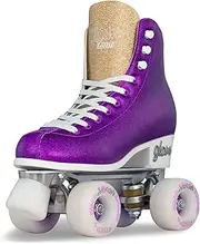 Crazy Skates Glam Roller Skates | Adjustable or Fixed Sizes | Glitter Sparkle Quad Skates for Women and Girls