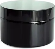 Matoolser Black Glass Smell Proof Storage Jar 200ml Wide Mouth Airtight UV Protection Container for Spice Coffee