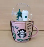 Starbucks Japan Collectible Snow Globe Dome Mug Cup Kyoto Limited Pink Japan