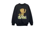 Guardians Of The Galaxy Boys Groot Dancing Sweatshirt (Black) - UTBI18751