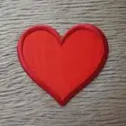 Heart Patch Iron-on Applique Clothing Love Badge Valentine's Day Red Rose Gift