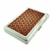 Abstract Art Em4 Cigarette Case with Built in Lighter Metal Wallet