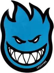 Spitfire Wheels Sticker Fireball Blue XL 26" x 18" Skate decal