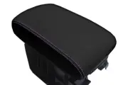 Console Lid Pull Over Cover Leather for Subaru Tribeca 2006-2014 Purple Stitch