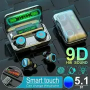 Wireless Earbuds Waterproof Headset Headphones Noise Cancellation for Bluetooth
